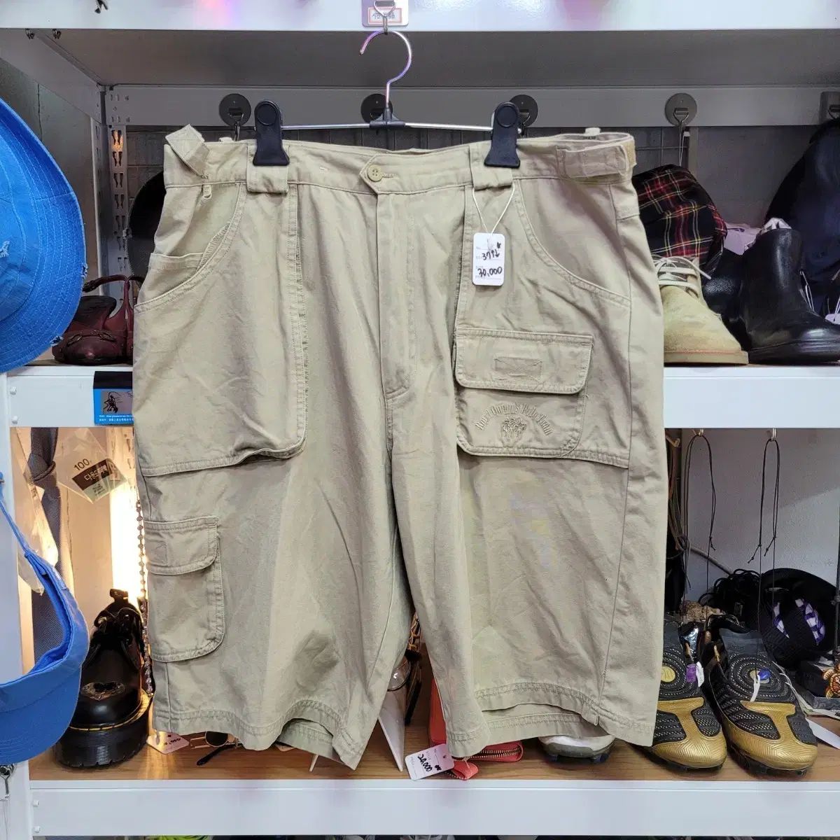 ポロ カーゴ ハーフパンツ ベージュ コットン パンツ
