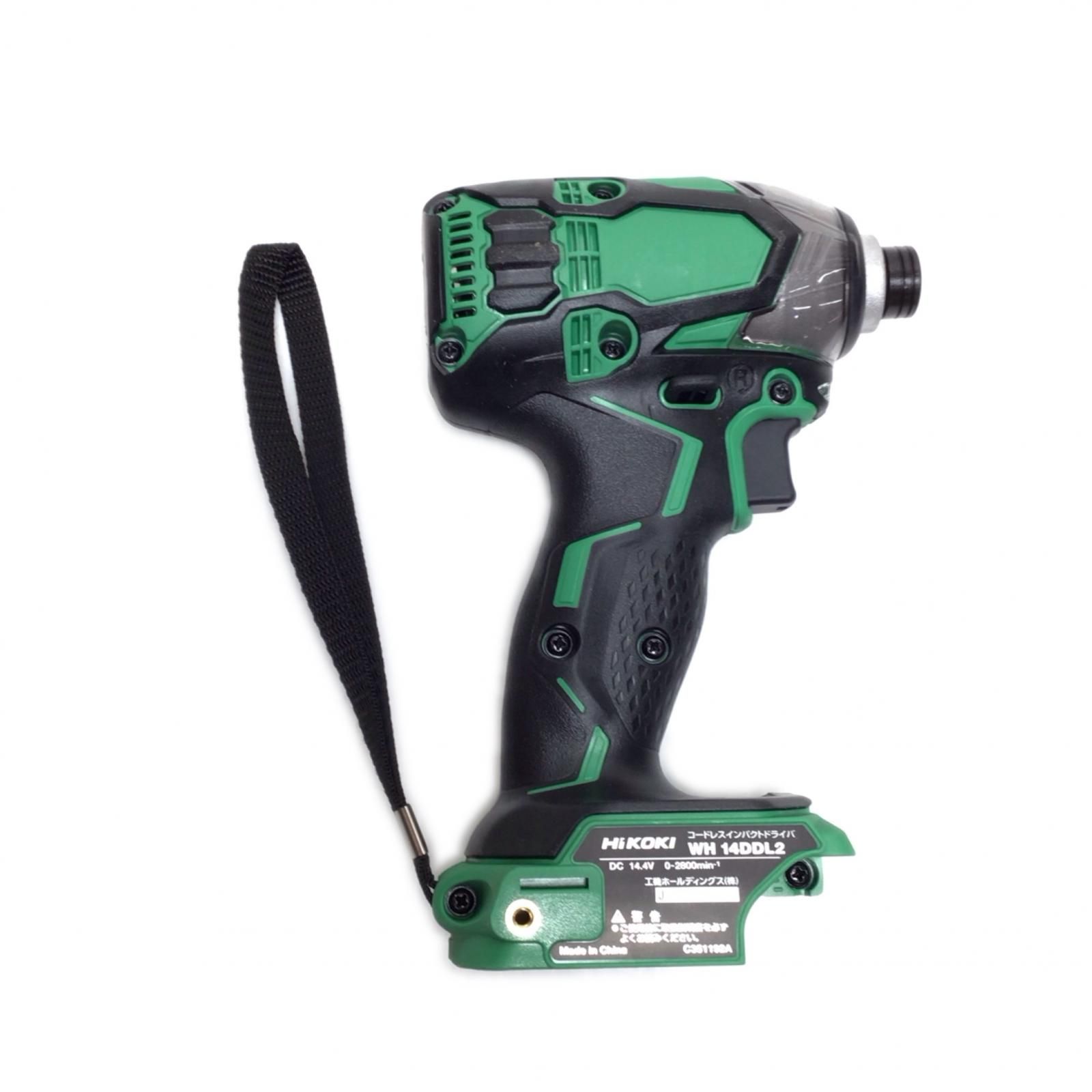 HiKOKI ハイコーキ インパクトドライバ 未使用品(S) 外箱・フック付 コードレス式 14.4v WH14DDL2 グリーン