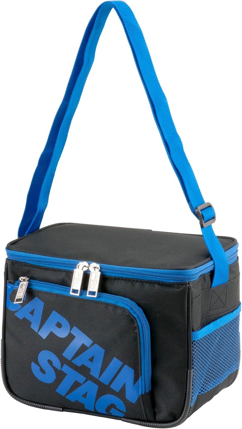 Captain Stag Cooler Bag, 5L, Sports Cooler Bag, 350ml, 9 Cans, 500ml, Holds 6 Pet Bottles, Outdoor Camping, Sports Day