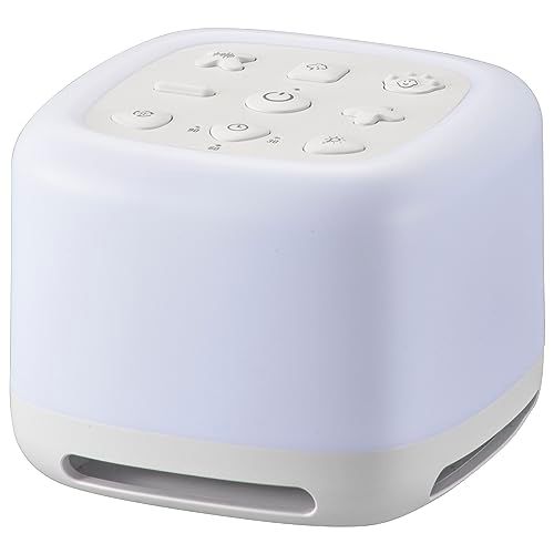 オーム電機AudioComm サウンドマシン ホワイトノイズ ASMR LEDイルミネーション 睡眠導入マシン 赤ちゃん 安眠サポート 睡眠誘導 自然音 環境音 安眠グッズ 快眠グッズ 癒し音 ワイヤレススピーカー ポータブル おやすみスピー c23379be