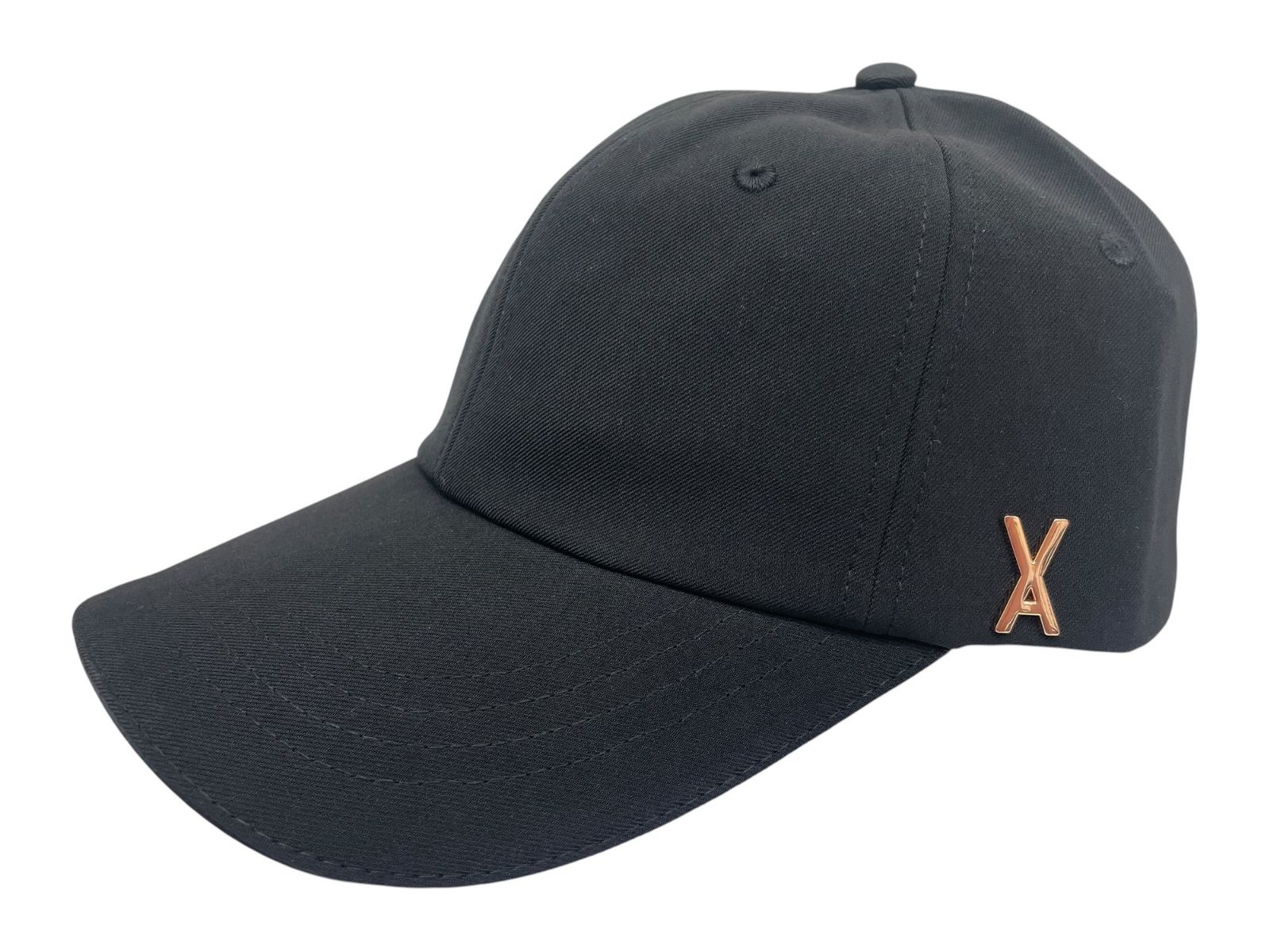 VARZAR (バザール) Stud Over Fit Ball Cap キャップ 642 F ブラック×ローズゴールド レディース/049
