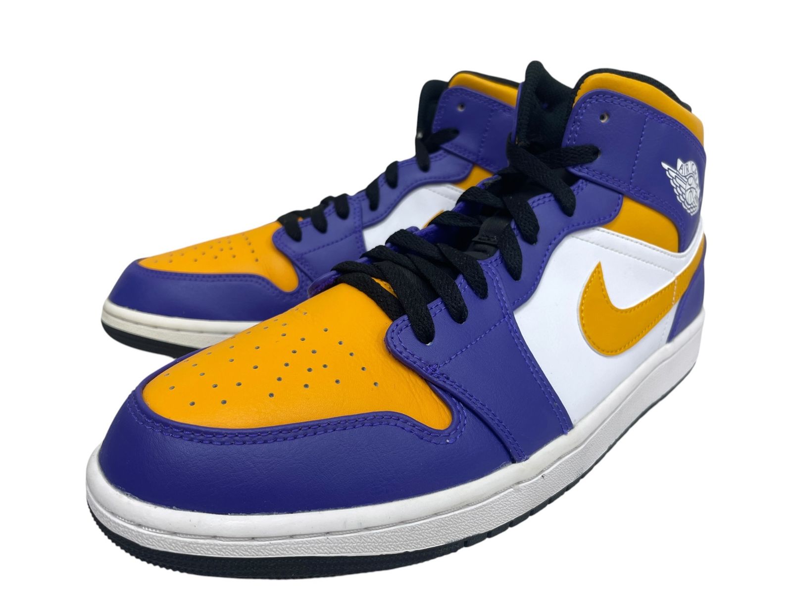 NIKE (ナイキ) Air Jordan 1 Mid Lakers エアジョーダンワン ミッド ハイカットスニーカー レイカーズ DQ8426-517 30cm US12 パープル系 メンズ/049