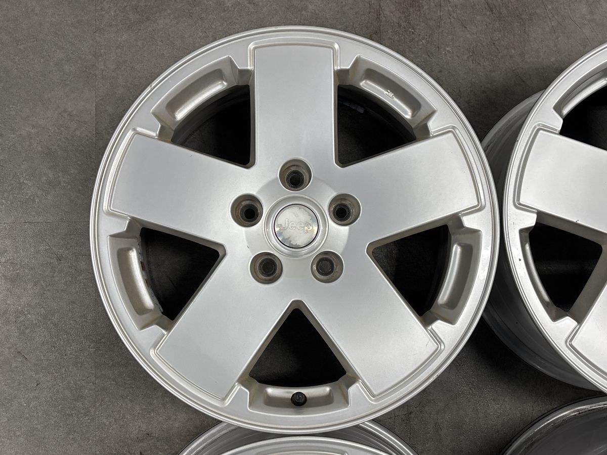 【正規品】ジープ JK ラングラー アリミテッドスポーツ 純正 18in 7.5J 44.45 PCD127 4本セット 品番:1JC34TRMAA スタッドレス用に 即納可