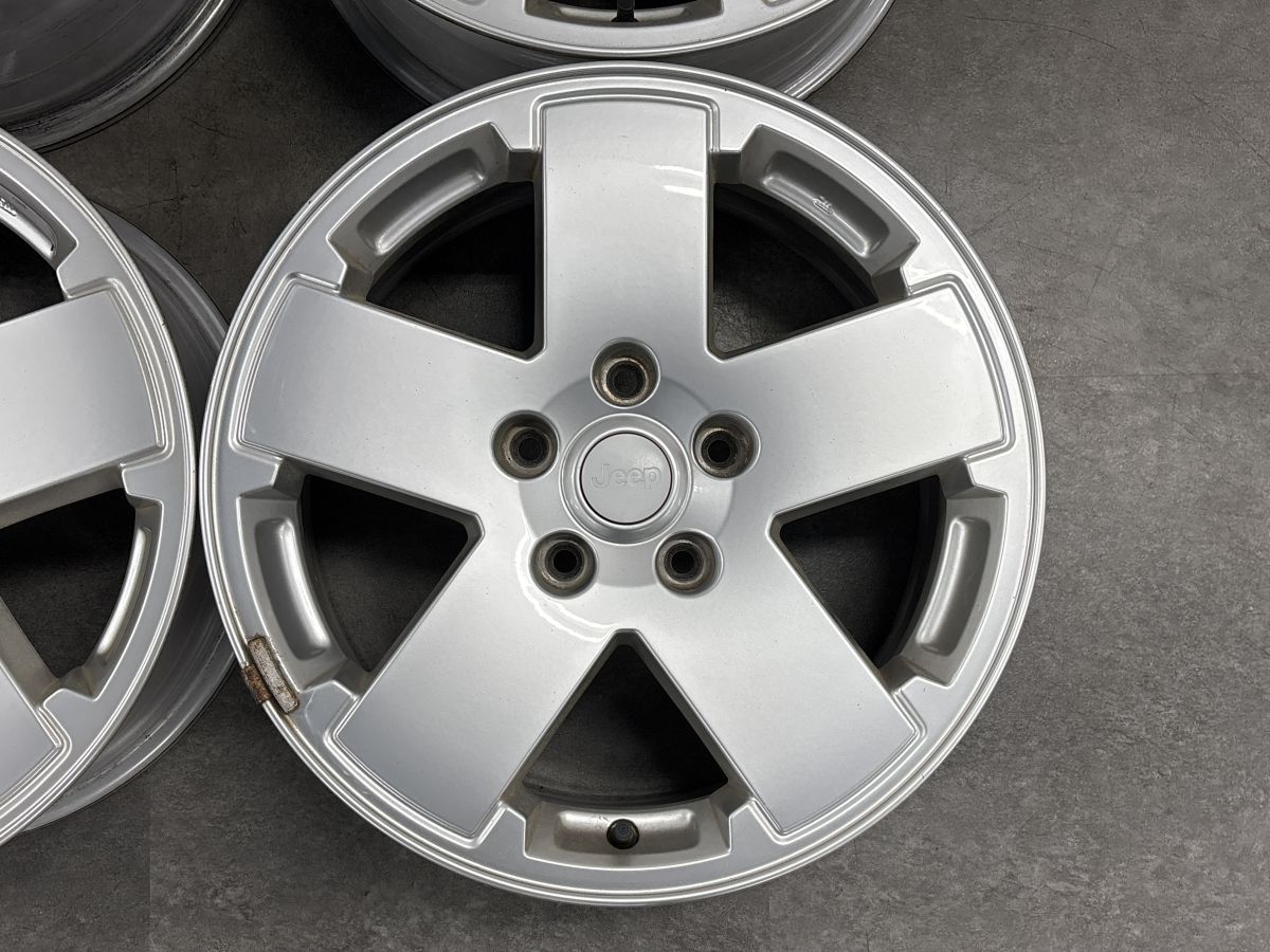 【正規品】ジープ JK ラングラー アリミテッドスポーツ 純正 18in 7.5J 44.45 PCD127 4本セット 品番:1JC34TRMAA スタッドレス用に 即納可