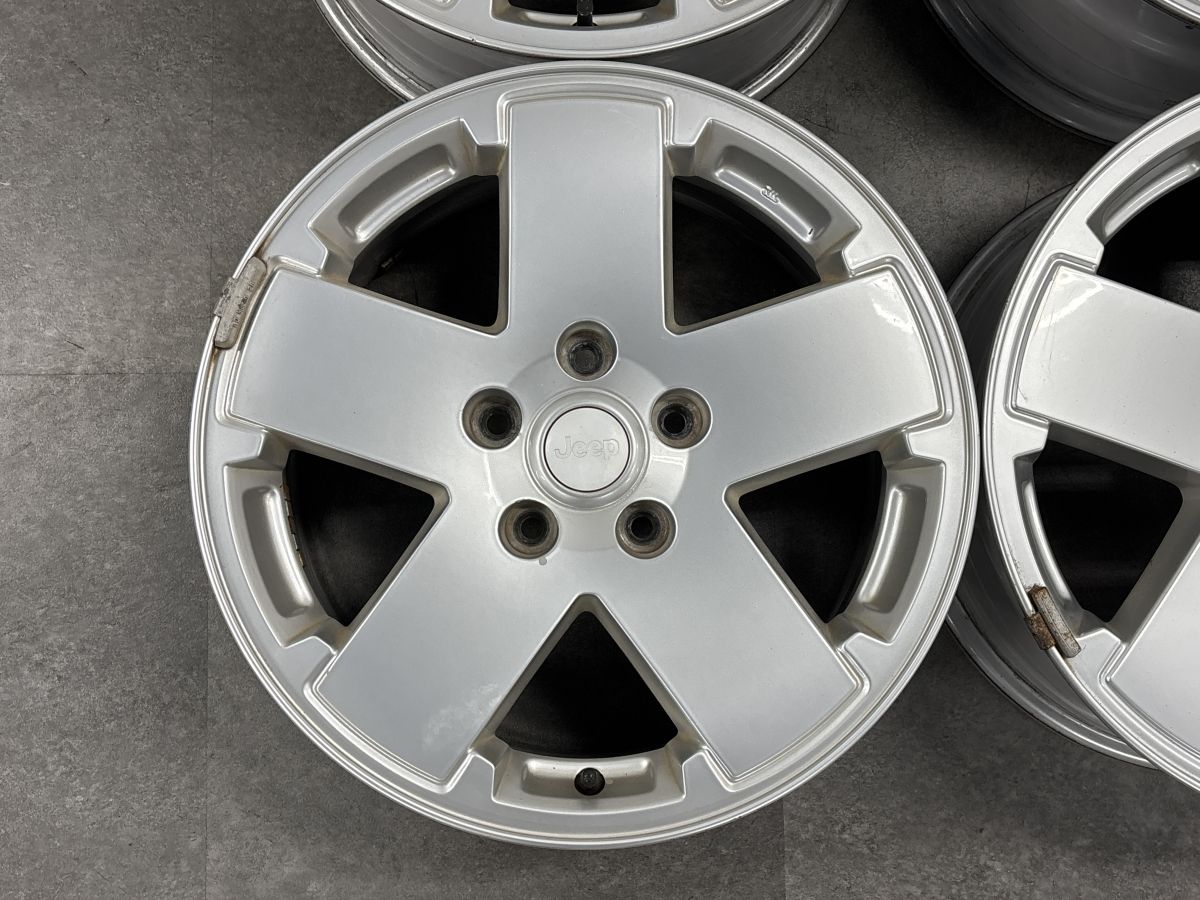【正規品】ジープ JK ラングラー アリミテッドスポーツ 純正 18in 7.5J 44.45 PCD127 4本セット 品番:1JC34TRMAA スタッドレス用に 即納可
