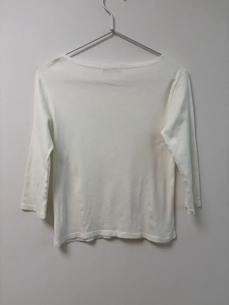 YOHJI YAMAMOTO ヨウジヤマモト 白 7分 Tシャツ