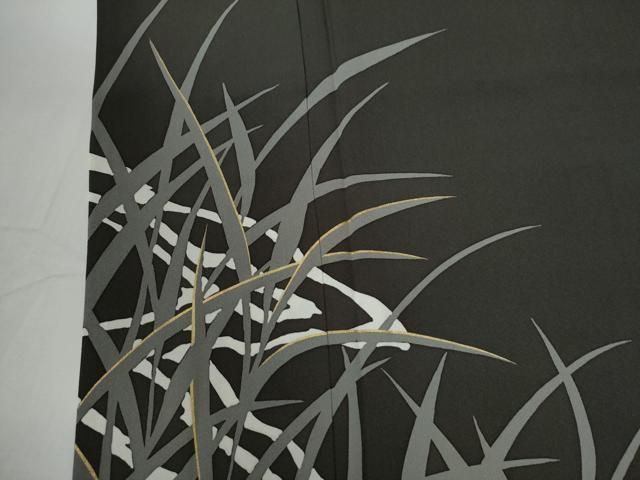 平和屋着物●訪問着　作家物　草木文　金彩　正絹　逸品　CABG0082yc