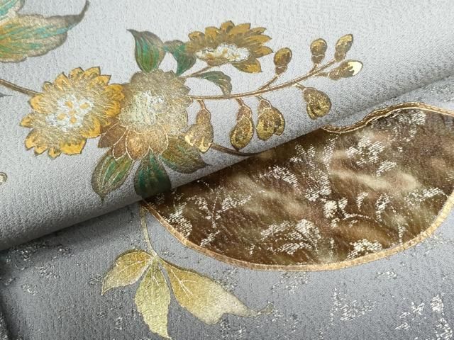 平和屋着物●訪問着 刺繍 鳳凰枝花文 暈し染め 金銀彩 やまと誂製 正絹 逸品 未使用 CABG0091yc 平和屋着物●訪問着 刺繍 鳳凰枝花文 暈し染め 金銀彩 やまと誂製 正絹 逸品 未使用 CABG0091yc