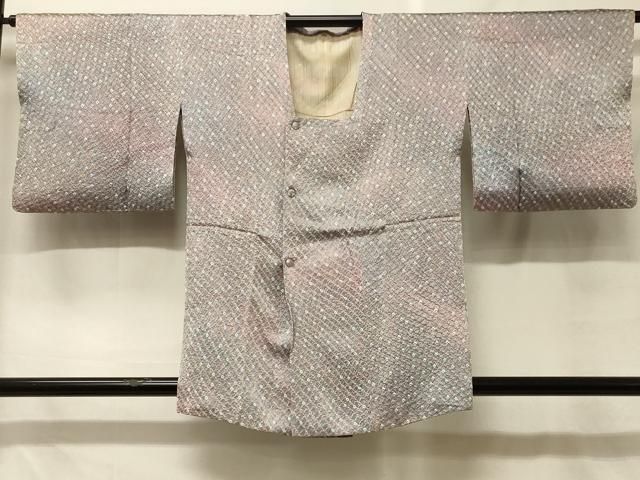 平和屋着物＃道行コート　総絞り　鹿の子文様　暈し染め　さが美扱い　正絹　逸品　CABF8907in