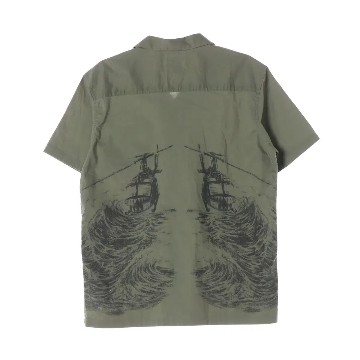wtaps グラフィック プリント コットン 半袖 シャツ オリーブ wtaps グラフィック プリント コットン 半袖 シャツ オリーブ
