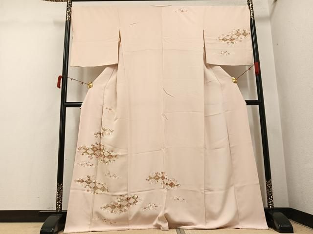 平和屋着物●訪問着　友禅　花宝尽くし　金彩　正絹　逸品　AABI3105ph