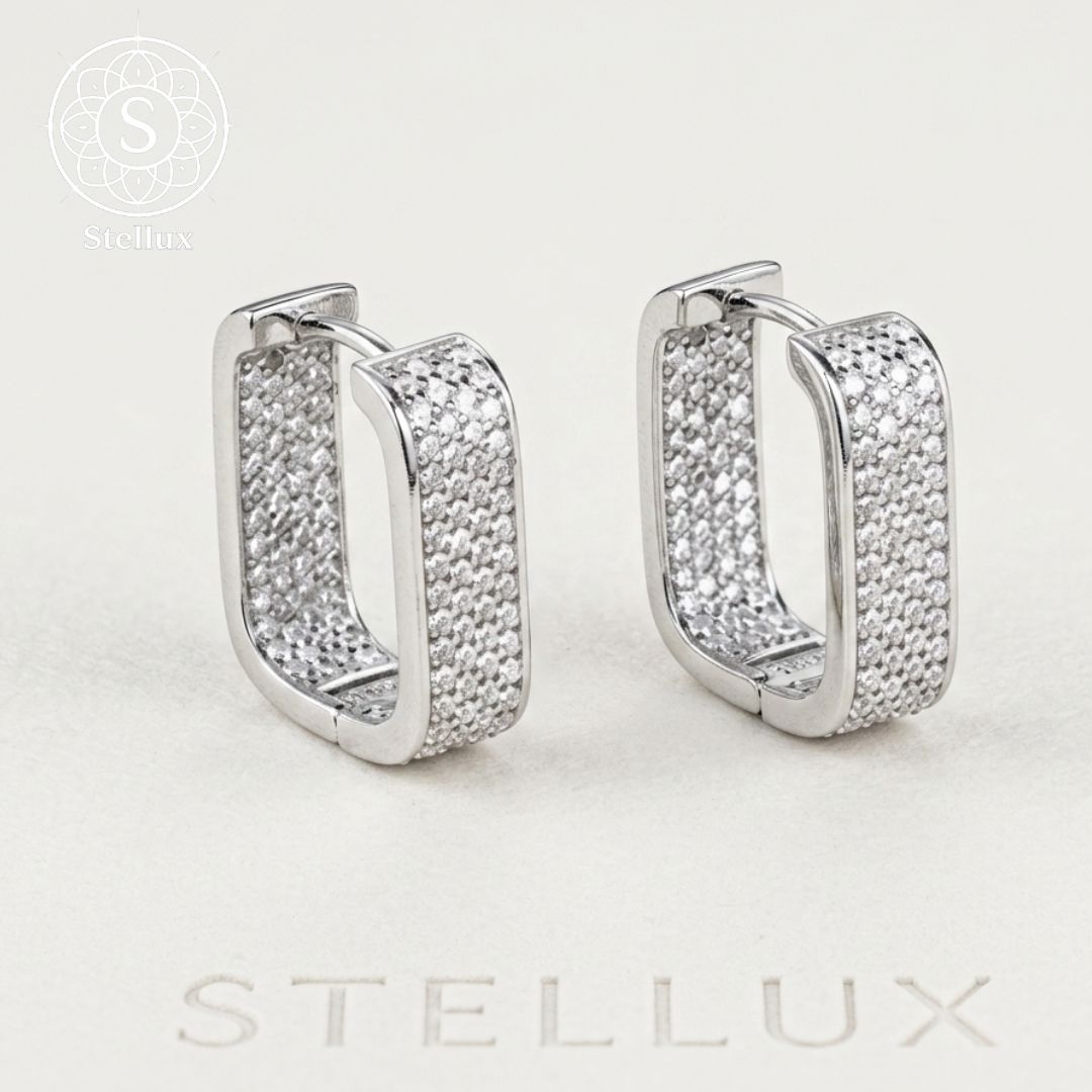 職人技の極致パヴェ】モアサナイト・フープピアス/両耳232石/1.16ct