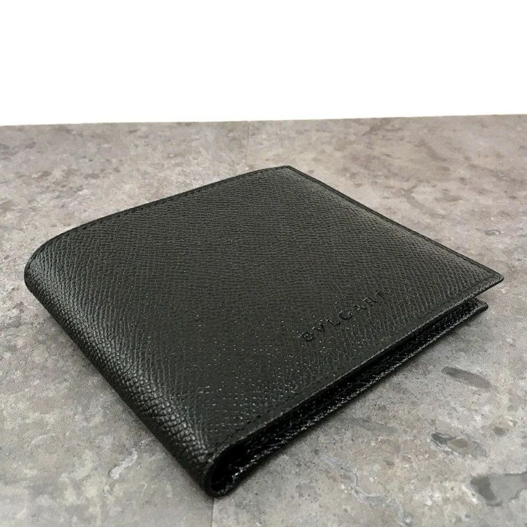 送料込み！ 未使用品 BVLGARI 二つ折り財布 ブラック 箱付き 576