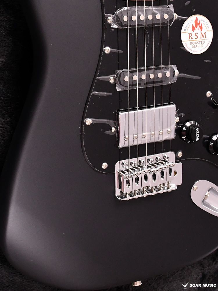 Bacchus BST-2-RSM/R GM-BLK-MH (Glossy Matte-Black-Matching Headstock) ユニバースシリーズ S-S-H ローステッドメイプルネック バッカス エレキギター Bacchus BST-2-RSM/R GM-BLK-MH (Glossy Matte-Black-Matching Headstock) ユニバースシリーズ S-S-H ローステッドメイプルネック バッカス エレキギター