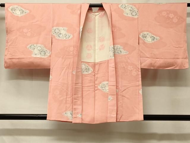 平和屋着物＃羽織　地紋起こし　花唐草文　正絹　逸品　未使用　CABF8925in