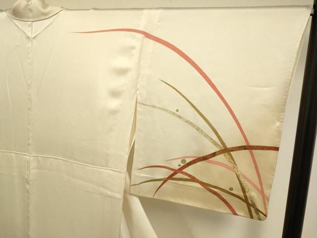 平和屋着物▽訪問着 単衣 露芝文 暈し染め 金彩 正絹 逸品 DABE9750du 平和屋着物▽訪問着 単衣 露芝文 暈し染め 金彩 正絹 逸品 DABE9750du