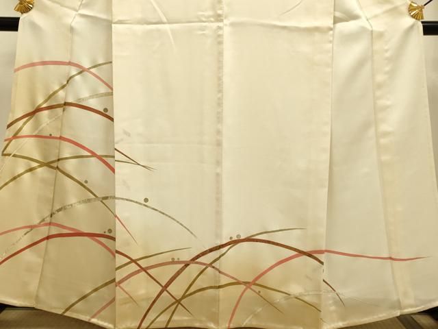 平和屋着物▽訪問着 単衣 露芝文 暈し染め 金彩 正絹 逸品 DABE9750du 平和屋着物▽訪問着 単衣 露芝文 暈し染め 金彩 正絹 逸品 DABE9750du