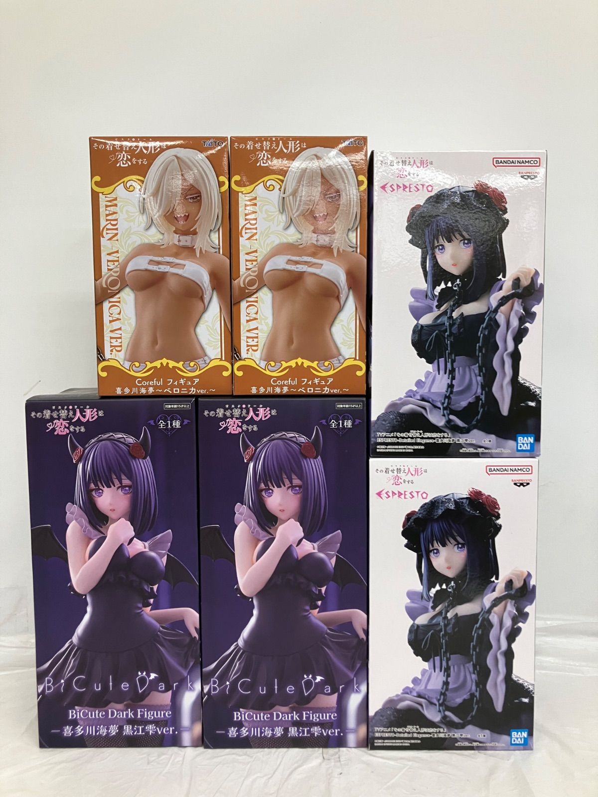 最新・美少女フィギュア　まとめ売り　喜多川海夢　桜ミク　黒江雫　ベロニカ　文化祭 未開封 その着せ替え人形は恋をする 喜多川海夢 黒江雫 ベロニカ