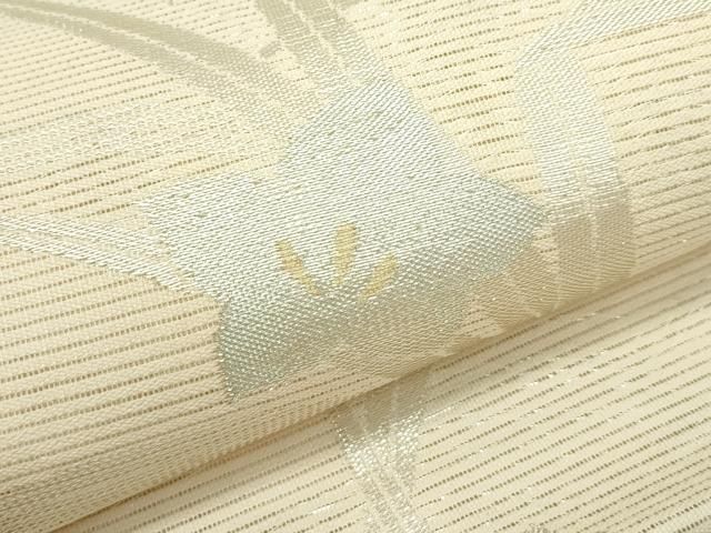 平和屋着物＊夏物　六通柄袋帯　桔梗　金銀糸　正絹　逸品　CABF4718rv