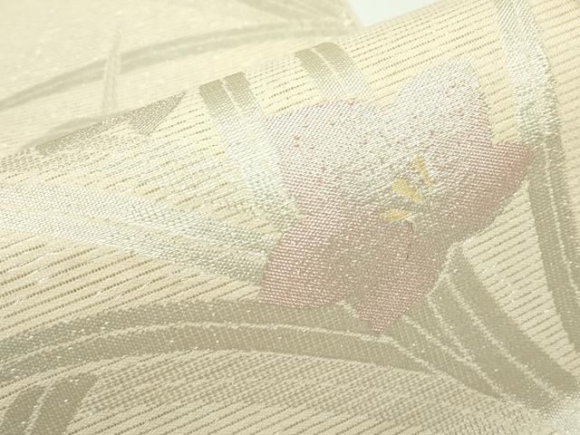 平和屋着物＊夏物　六通柄袋帯　桔梗　金銀糸　正絹　逸品　CABF4718rv