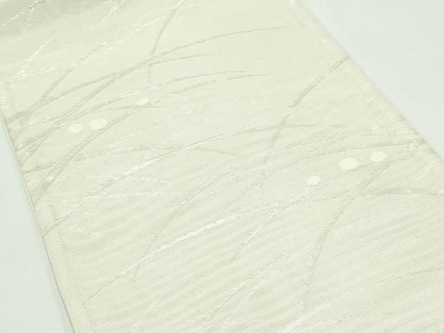 平和屋着物*夏物 六通柄袋帯 露芝文 銀糸 正絹 逸品 CABF4720rv 平和屋着物*夏物 六通柄袋帯 露芝文 銀糸 正絹 逸品 CABF4720rv