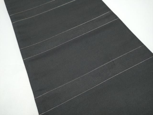 平和屋着物●六通柄袋帯　幾何学文様　金銀糸　正絹　逸品　CABG6186hy