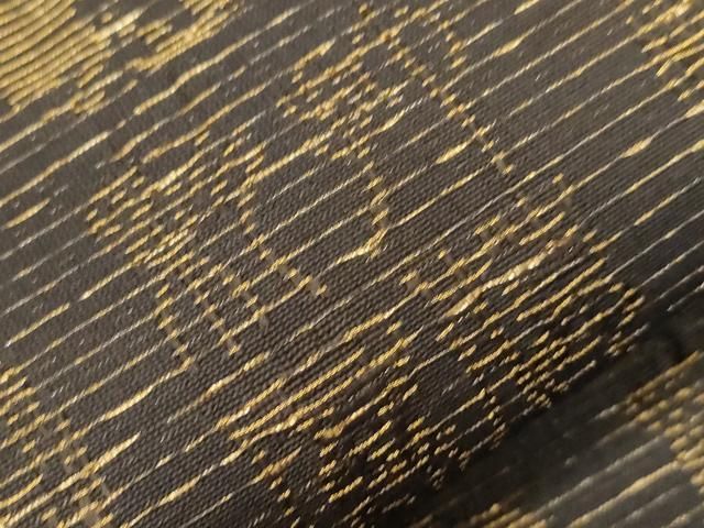 平和屋着物●両面　全通柄袋帯　幾何学丸文　金糸　正絹　逸品　未使用　CABG3191dy