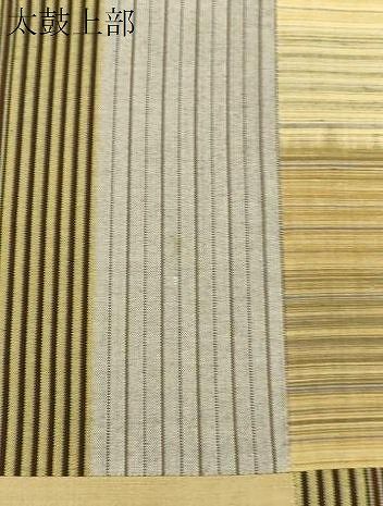 平和屋着物●西陣　両面　全通柄袋帯　つむぎパッチワーク　格子柄　証紙付き　正絹　逸品　未使用　CABG3192dy