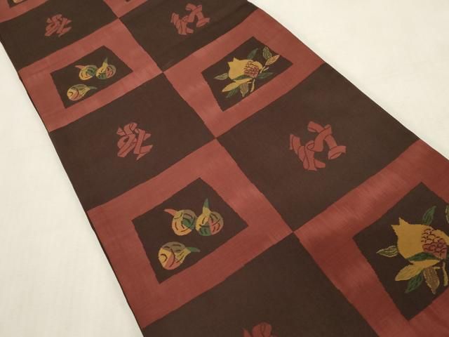 平和屋着物●名門木屋太 今河織物 六通柄袋帯 成り物 正絹 逸品 CABG3197dy 平和屋着物●名門木屋太 今河織物 六通柄袋帯 成り物 正絹 逸品 CABG3197dy