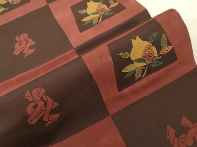 平和屋着物●名門木屋太 今河織物 六通柄袋帯 成り物 正絹 逸品 CABG3197dy 平和屋着物●名門木屋太 今河織物 六通柄袋帯 成り物 正絹 逸品 CABG3197dy