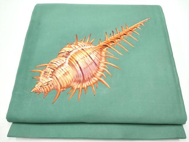 平和屋着物●太鼓柄袋帯　貝　正絹　逸品　CABG8843hy