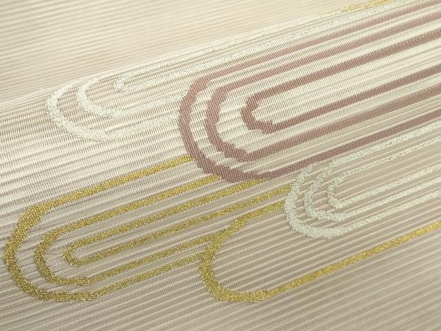 平和屋着物＊夏物　太鼓柄袋帯　絽綴れ　霞文　金銀糸　正絹　逸品　CABG7309rv