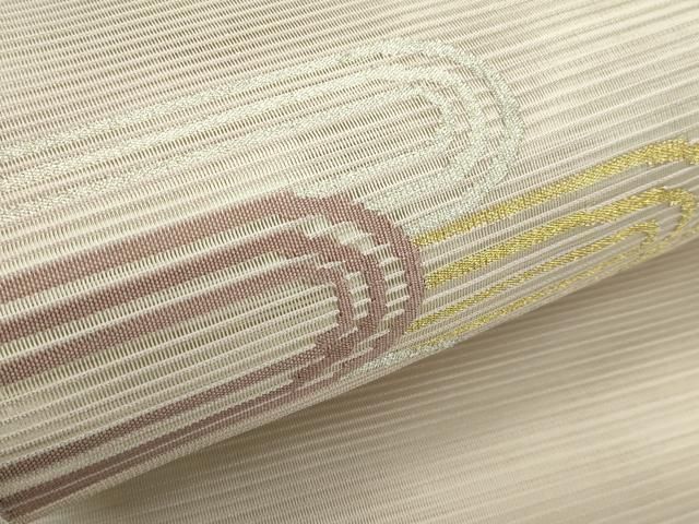 平和屋着物＊夏物　太鼓柄袋帯　絽綴れ　霞文　金銀糸　正絹　逸品　CABG7309rv