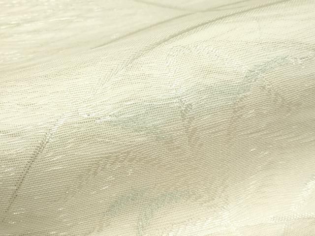 平和屋着物＊夏物　六通柄袋帯　草木文　銀糸　正絹　逸品　CABG7312rv