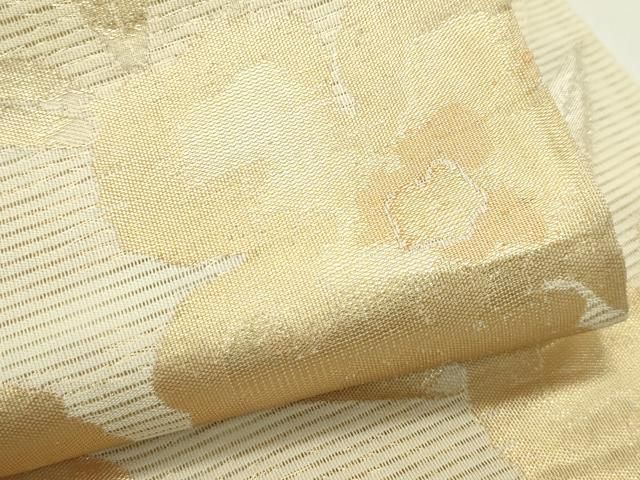 平和屋着物＊夏物　六通柄袋帯　草花文　金銀彩　正絹　逸品　CABG7313rv