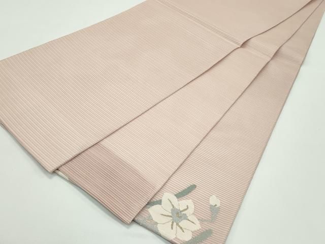 平和屋着物＊夏物　太鼓柄袋帯　絽綴れ　水仙　金銀糸　正絹　逸品　未使用　CABG7323rv