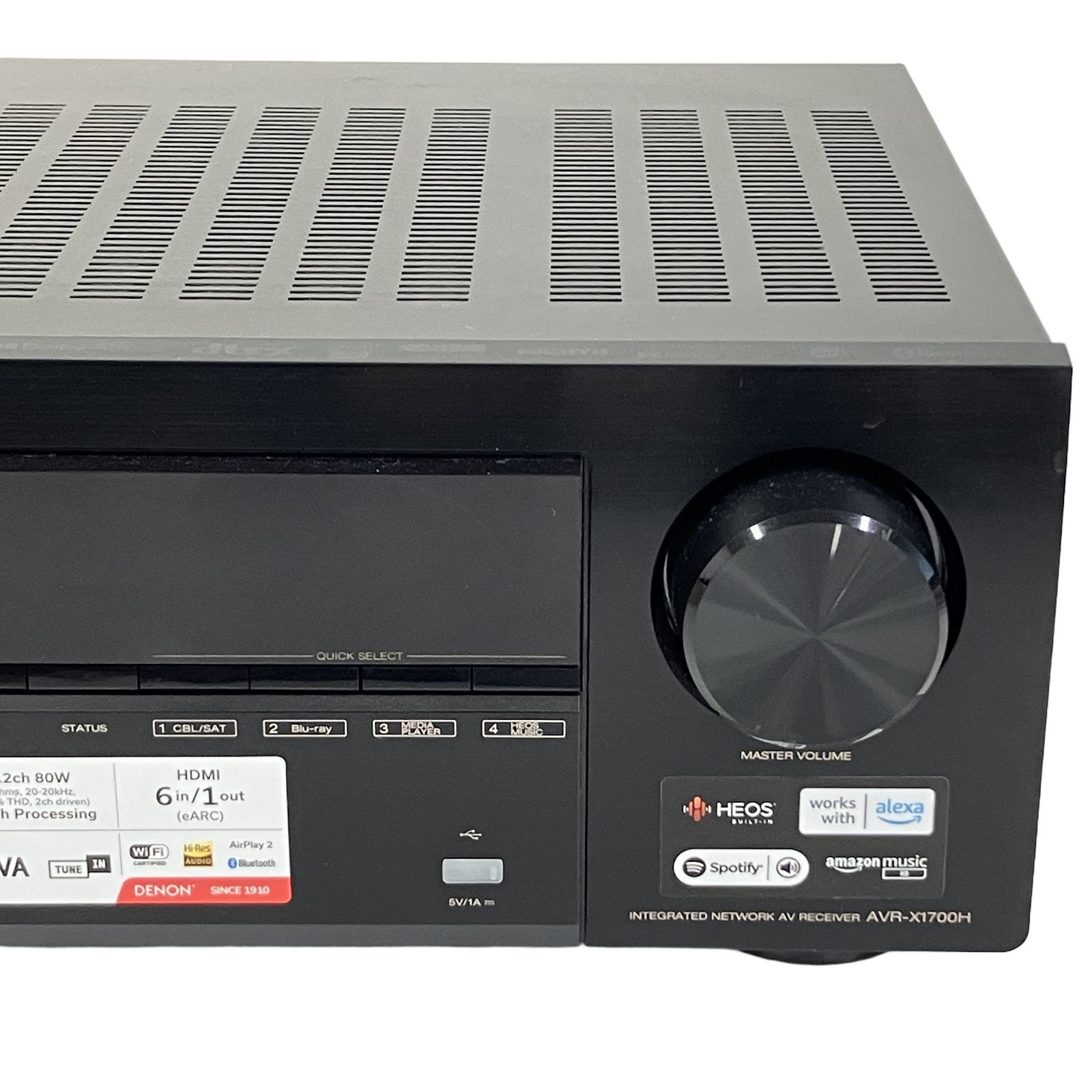 Denon デノン AVR-X1700H AVアンプ オーディオ 音響機器 家電 中古 美品 T11231297