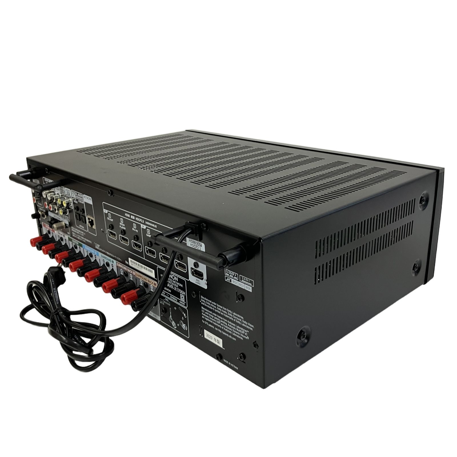 Denon デノン AVR-X1700H AVアンプ オーディオ 音響機器 家電 中古 美品 T11231297