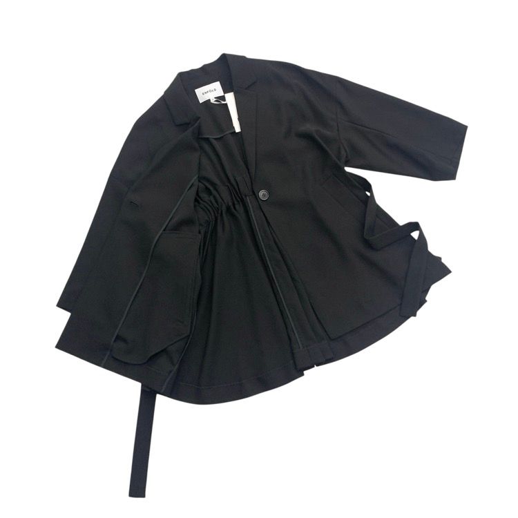 未使用品 ENFOLD エンフォルド Comfortable Twill BACKギャザーJACKET