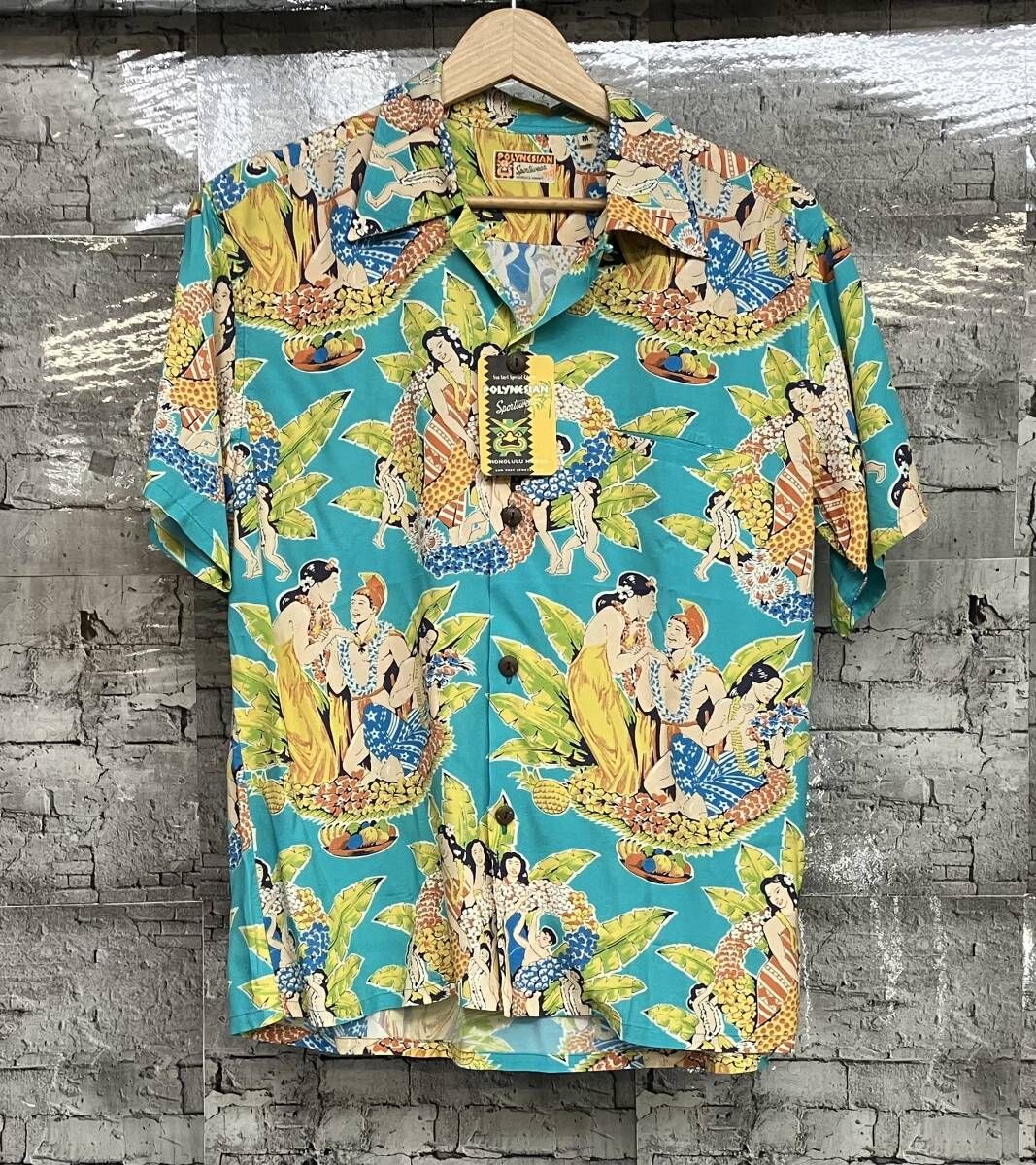 SUN SURF サンサーフ ALOHA SHIRTS アロハシャツ ハワイアンシャツ SPECIAL EDITION CELEBRATION SS38863 レーヨン サイズM