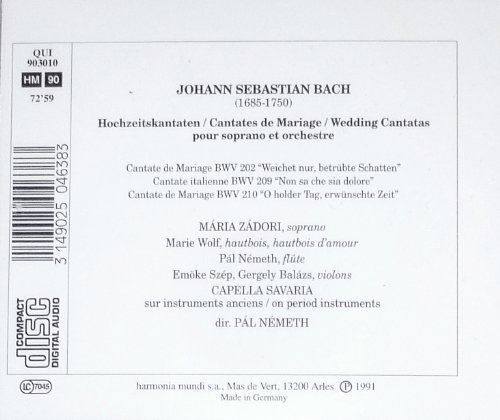 【CD】Wedding Cantatas