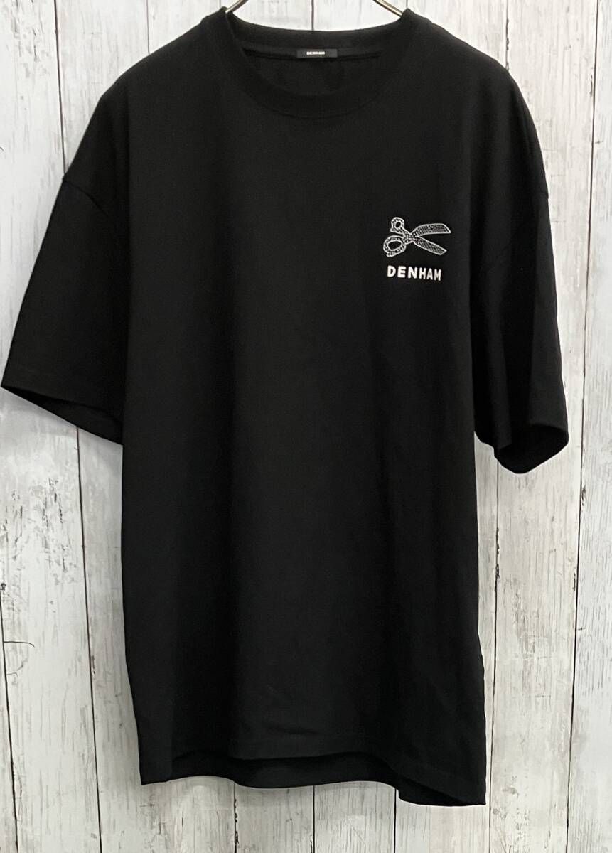 DENHAM 半袖Tシャツ デンハム クルーネック ブラックsize M