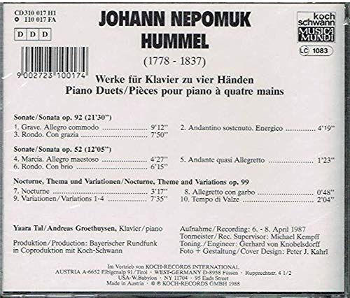 【CD】Piano Duet