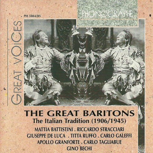 【CD】Great Baritones: Italian Tradition