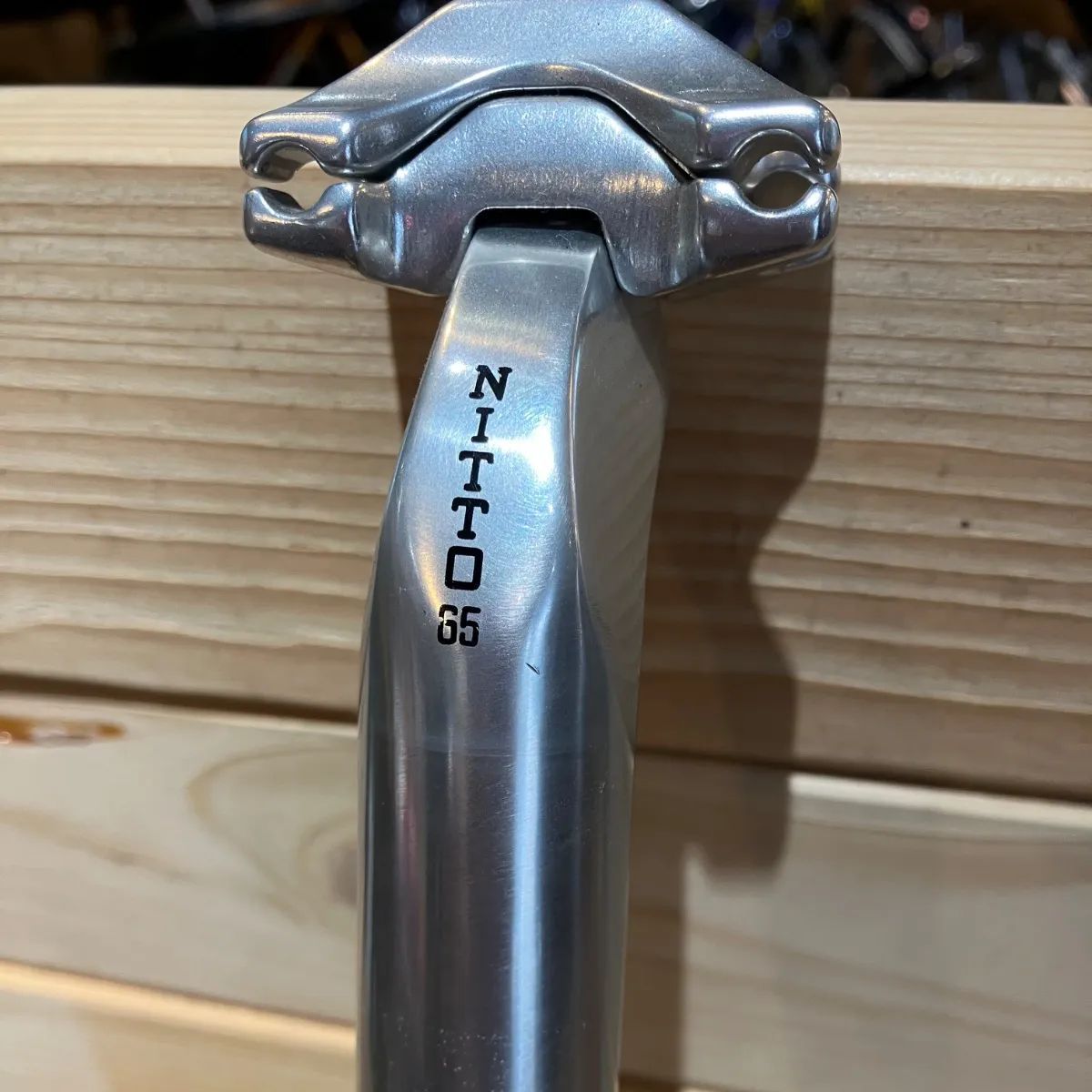 USED】NITTO 「ニットー」 S65 φ27.2 300mm シートポスト シルバー