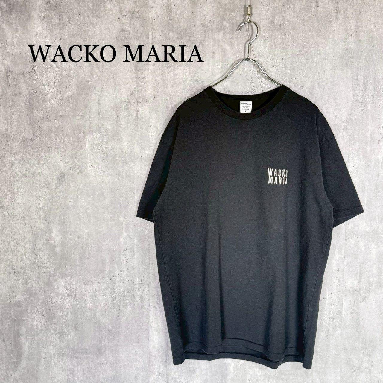 新品未使用　ワコマリア　ベビーウェイト　ロゴTシャツ WACKO MARIA』ワコマリア（L）ヘビーウェイトクルーネック ロゴ T