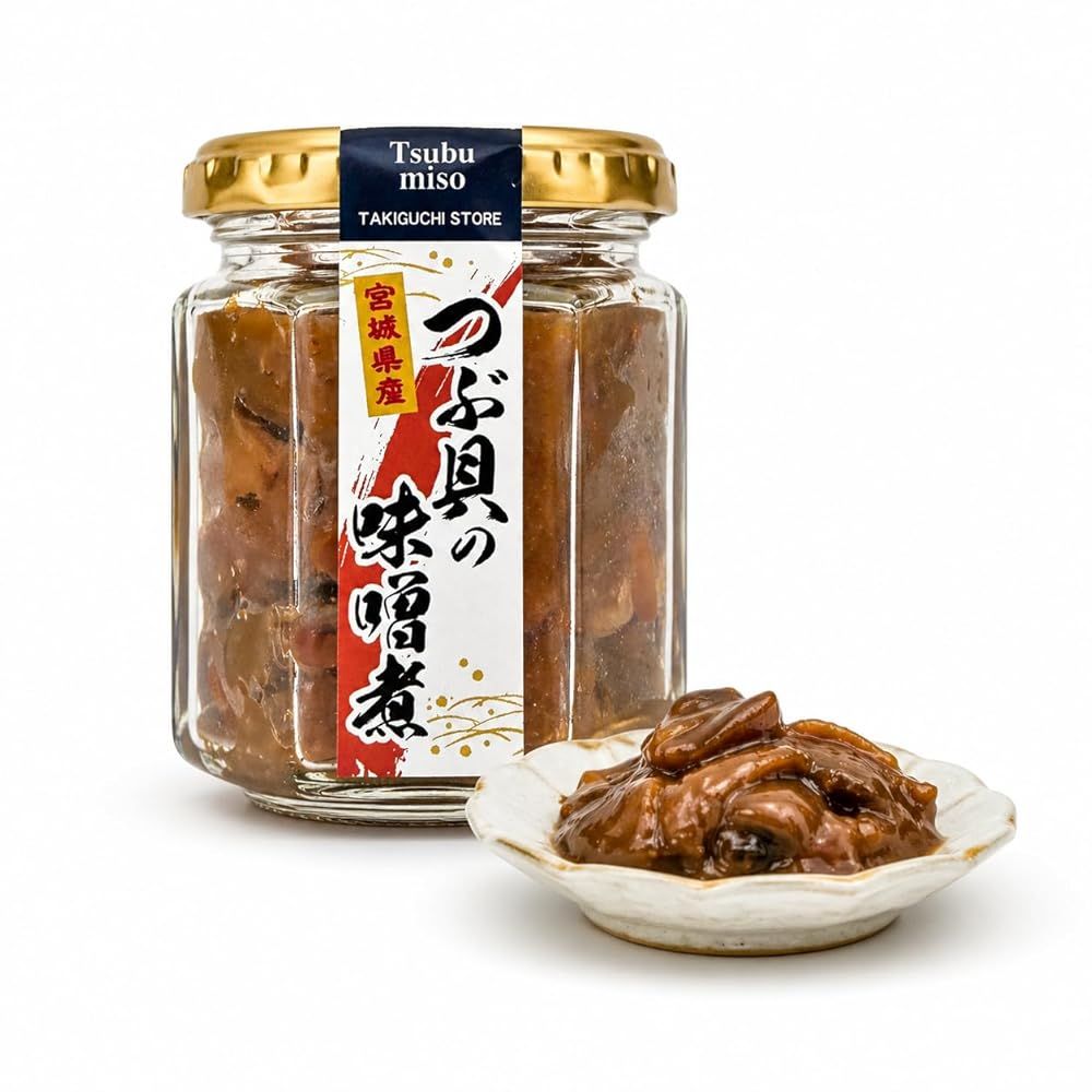 瀧口商店 つぶ貝 味噌煮 【8セット】 宮城県産つぶ貝使用 コリコリ食感 ご飯のお供 おつまみ 和風惣菜 瓶詰