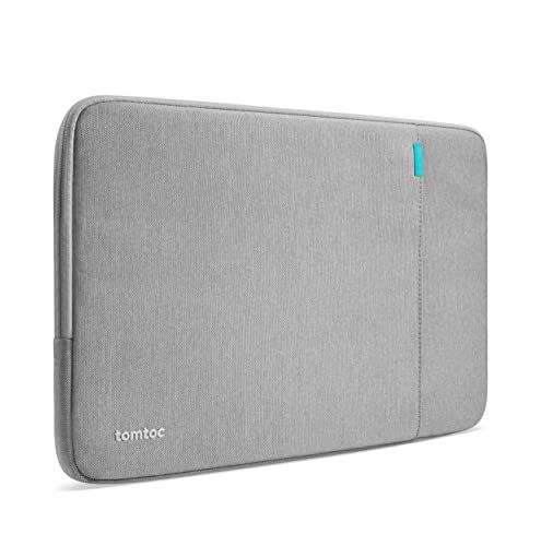 tomtoc 360°保護 パソコンケース 14インチ MacBook Pro M5/M4/M3/M2/M1 Pro/Max 2026-2021対応 全方位耐衝撃 ノートPCケース スリーブ ラップトップインナーバッグ 軽量 撥水加工 グレー e60926e8