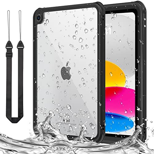 MoKo iPad 第11/10世代 防水ケース 11/10.9インチ iPad 第11世代 (A16) 2025、 第10世代 2022 防水ケース IP68最高規格 完全防水 軽量 薄型 耐衝撃 360度全面保護 ストラップ付き 水中撮影 f33514b4