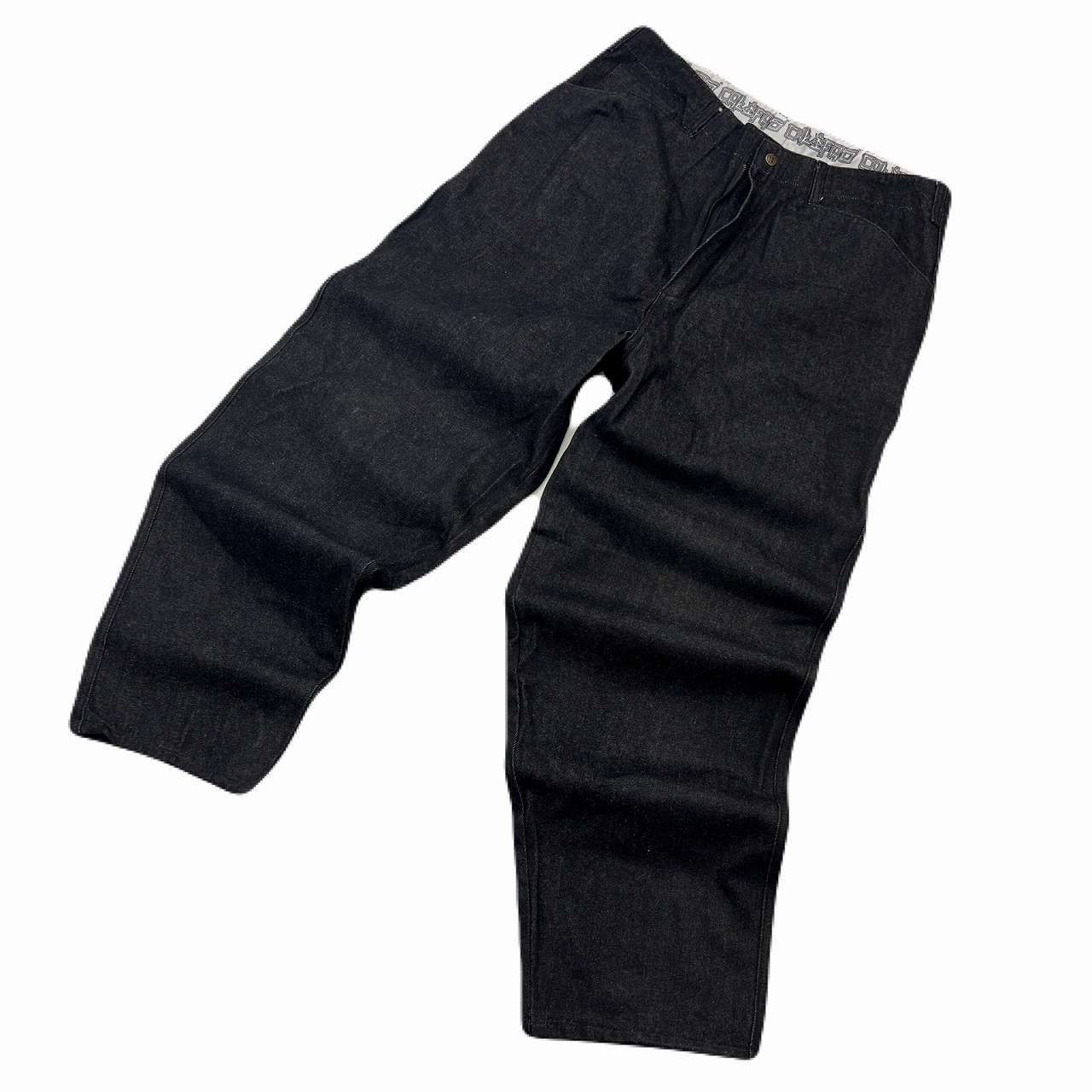 カリファス デニム バギーパンツ メンズ W38 濃紺 極太 オーバーサイズ 美品 ストリート B系 ビッグサイズ ワイドパンツ ジーンズ